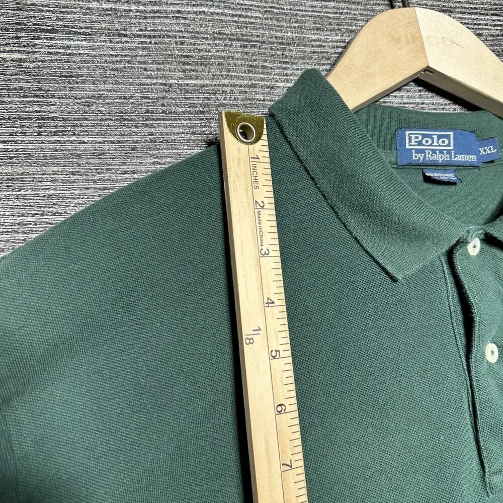 Polo by Ralph Lauren Shirt Men's 2XL Green Short Sleeve Casual